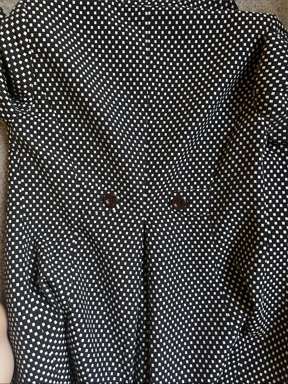 Ann Taylor Black & White Overcoat